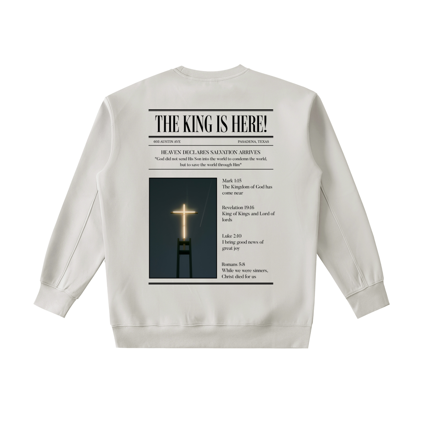 Heavyweight Crewneck | The King Is Here |