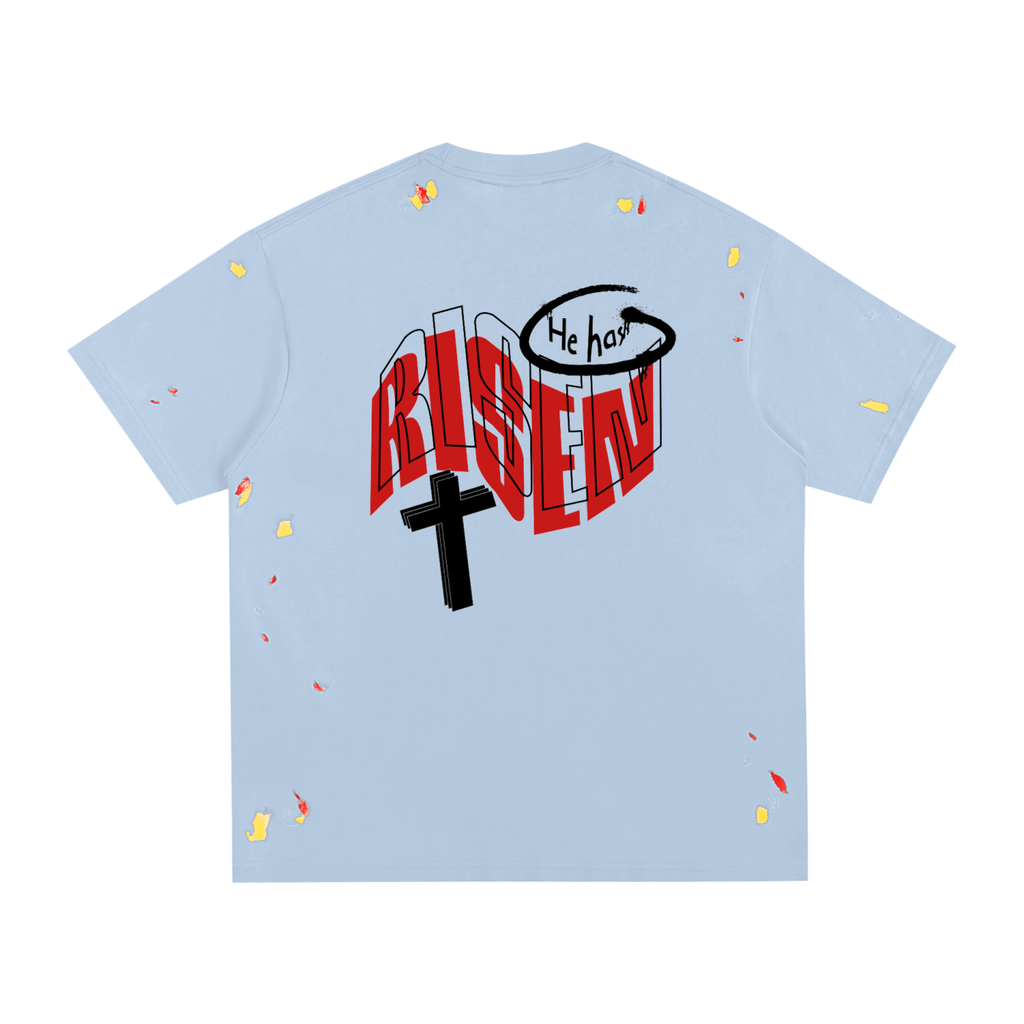| He Has Risen | Paint Splatter T-Shirt