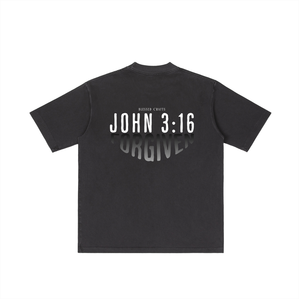 John 3:16 | Vintage Wash Drop Shoulder T-shirt |