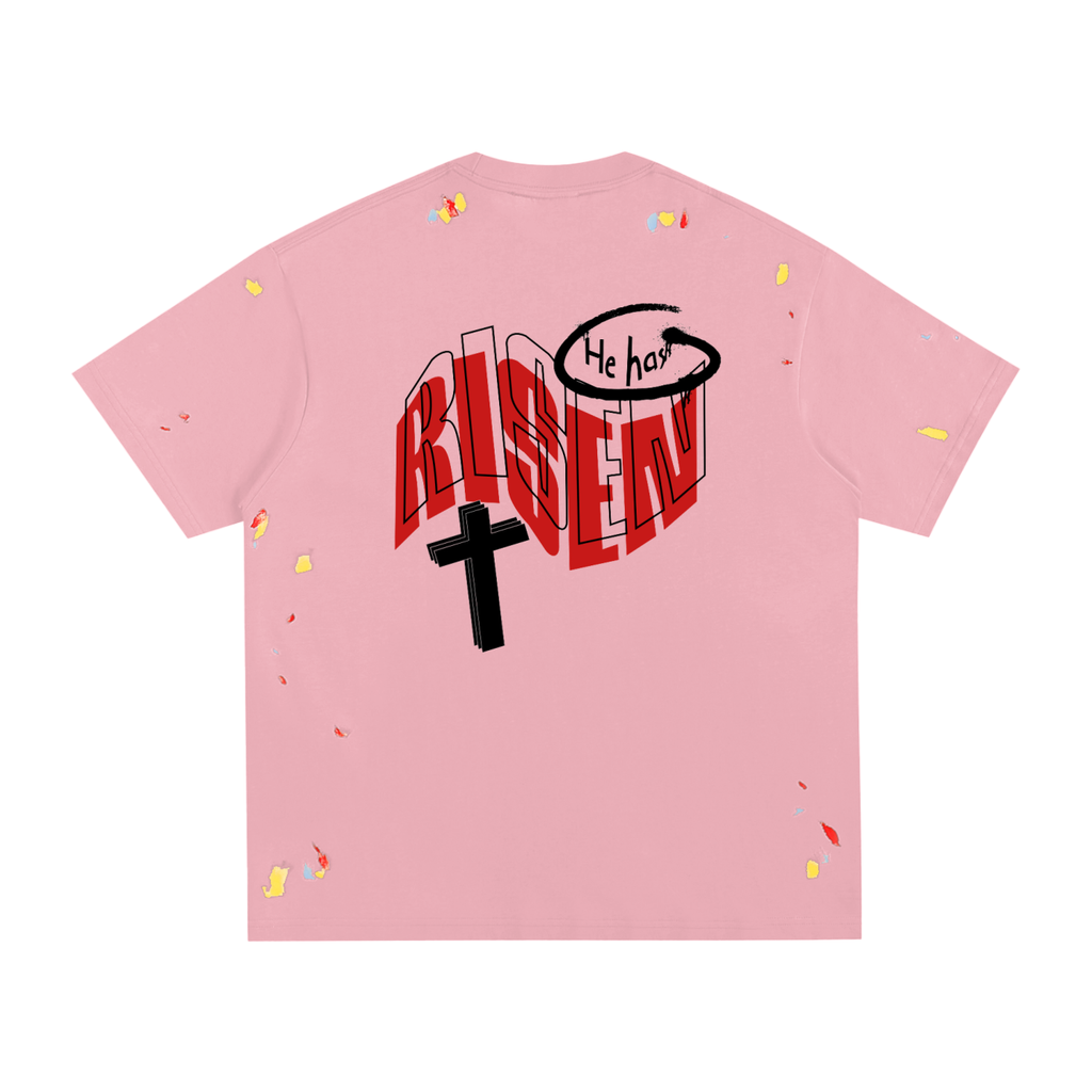 | He Has Risen | Paint Splatter T-Shirt