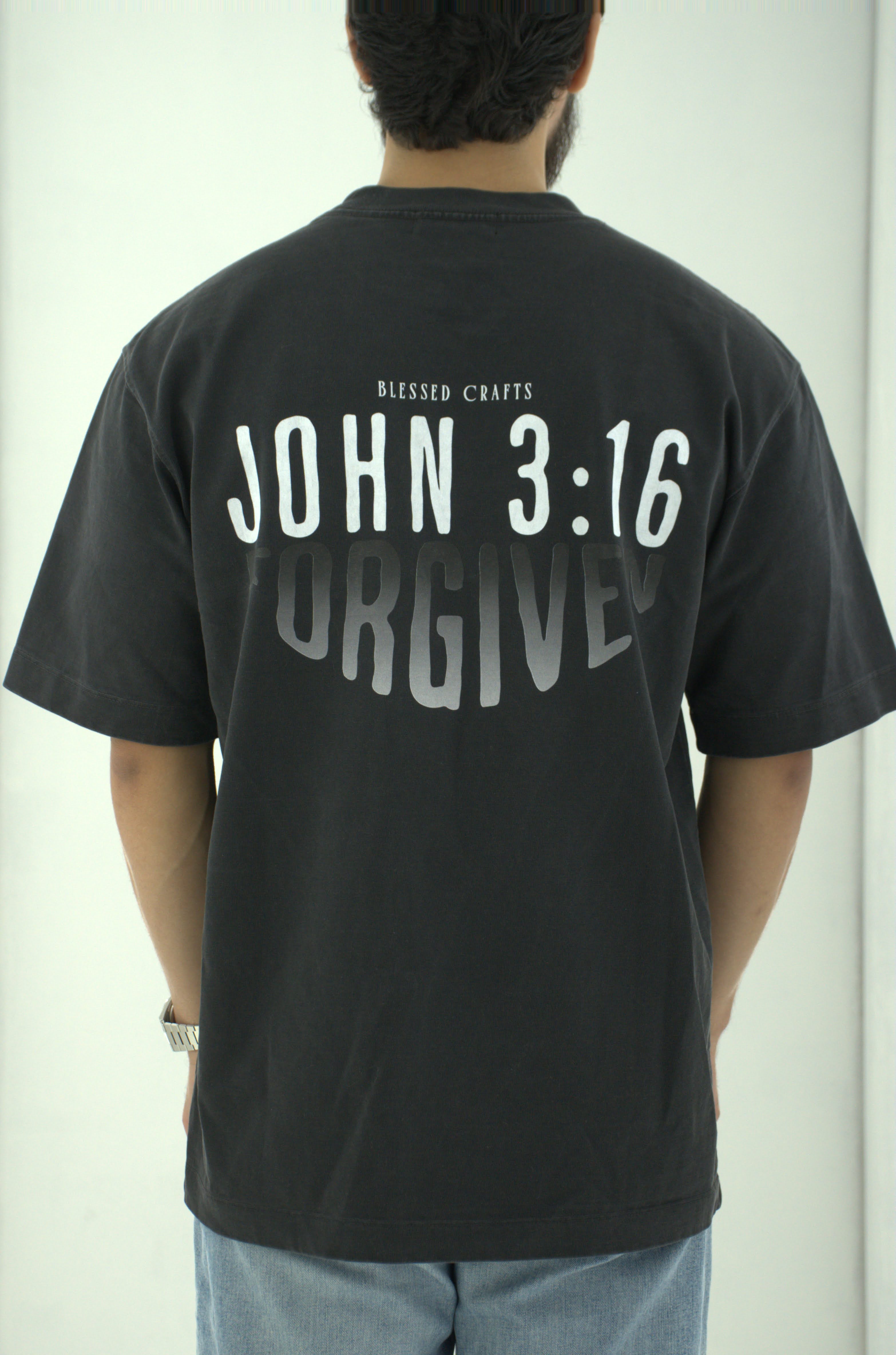 John 3:16 | Vintage Wash Drop Shoulder T-shirt |