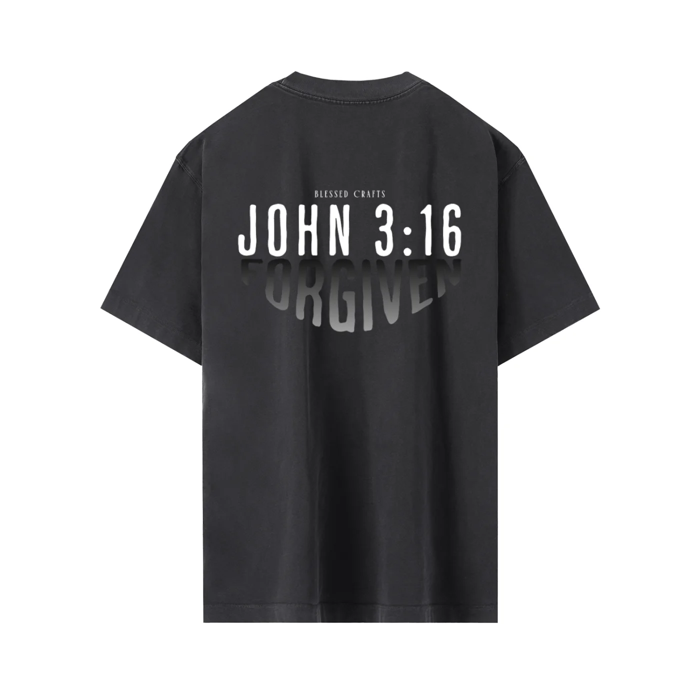 John 3:16 — Black, back