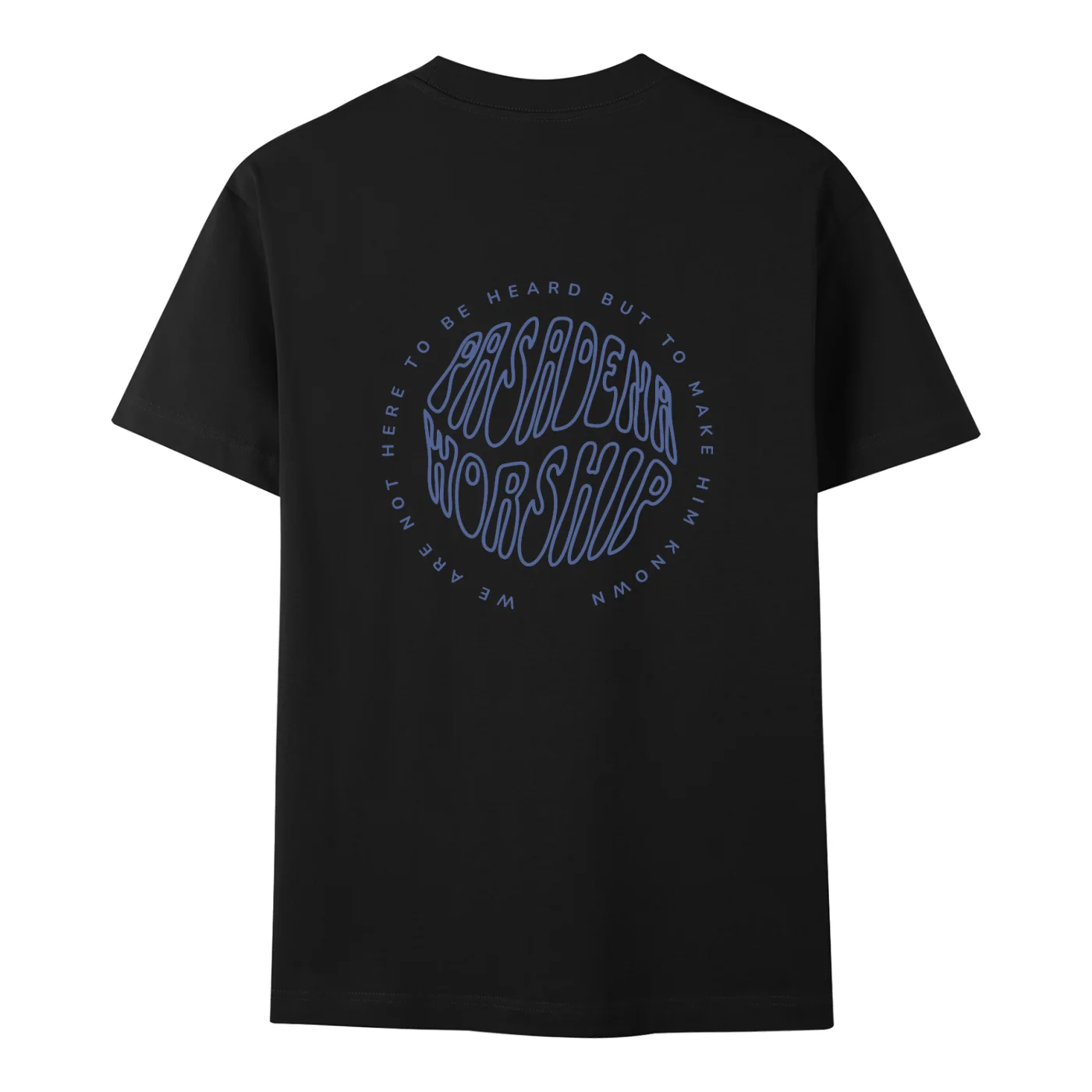 Pasadena Worship T-Shirt — Black, back