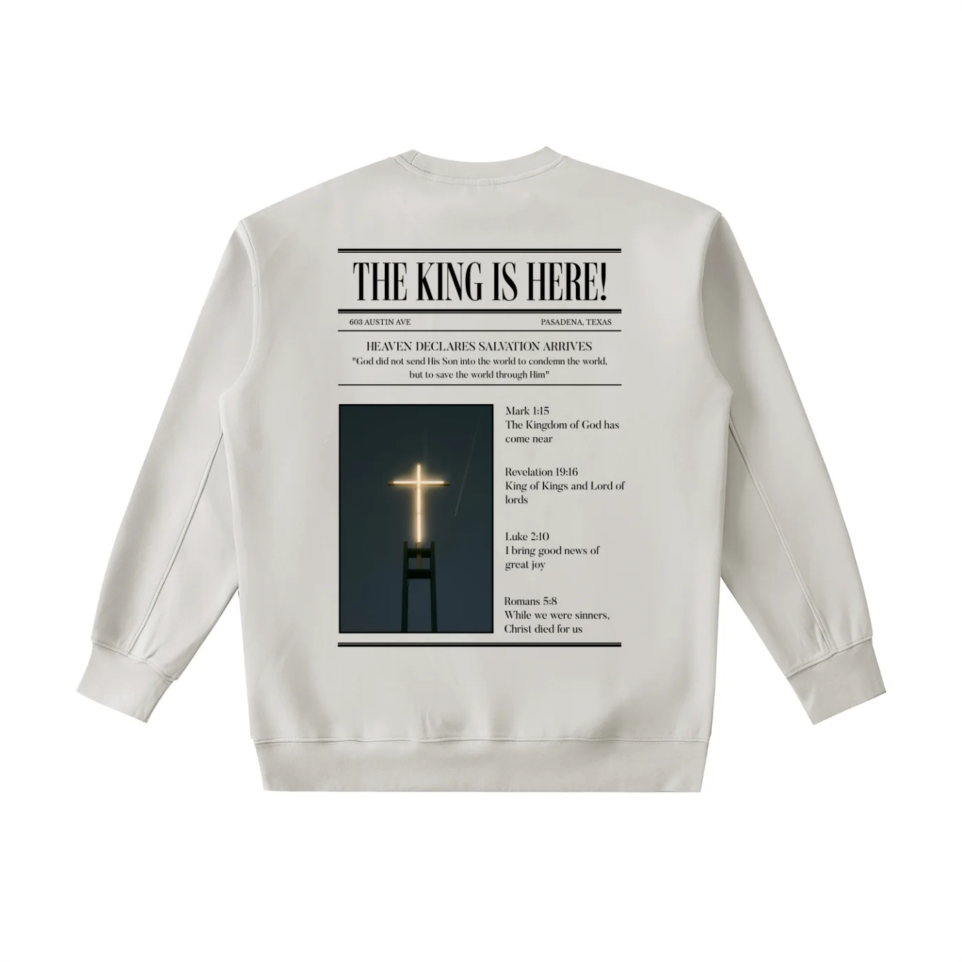 The King Is Here — Gray, back