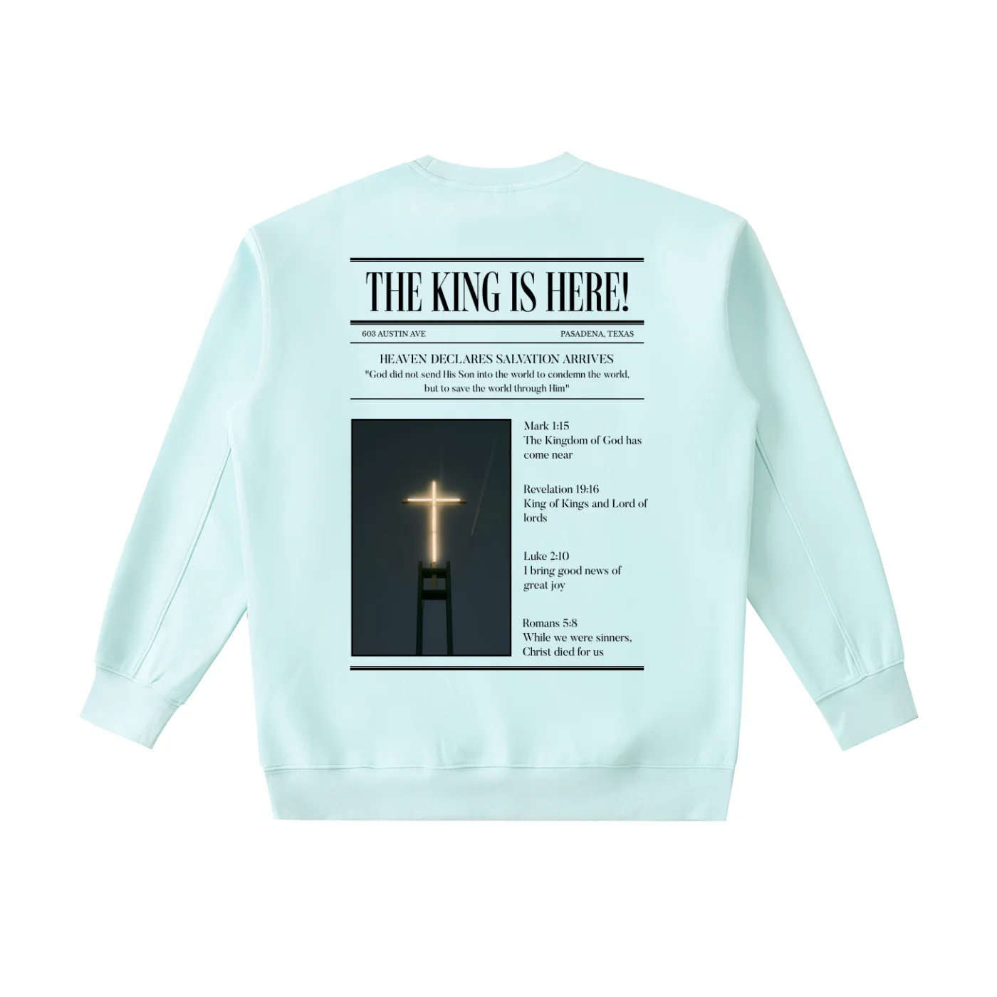 The King Is Here — Water Blue, back